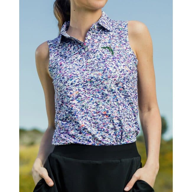Womens Colorburst Polo Sleeveless